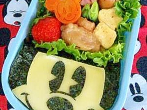 キャラ弁☆ドアップ・ミッキーのお弁当♪